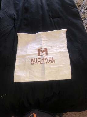 Michael Michael Kors Cream Canvas Drawstring Dust Bag